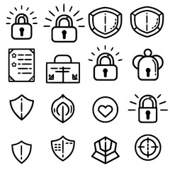 communication icon, security icon, business icon, internet icon, home icon, computer icon, money icon, icon, vector, icons, set, symbol, sign, business, web, illustration, design, internet, home, peop