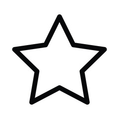 Star icon vector symbol illustration with white background.