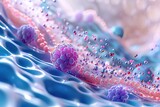 Fototapeta Do przedpokoju - Nanotechnology Depict the potential of nanocarriers in delivering anti-inflammatory
