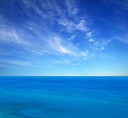 Wall Mural - Blue sea water surface