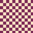 Groovy checkered seamless patterns, vintage aesthetic backgrounds, psychedelic checkerboard texture. Funky hippie fashion textile print, retro background with distorted grid tile vector pattern.EPS10