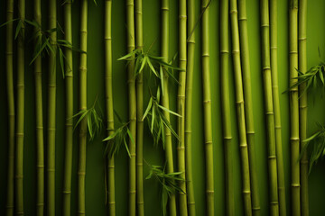  green bamboo stems background, strong bamboo plant