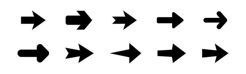 Wall Mural - arrows set. vector arrow icons. vector arrow collection.