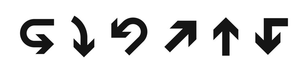 Wall Mural - vector arrow collection. arrow icon. arrow cursor set. arrow icon set. arrow collection.