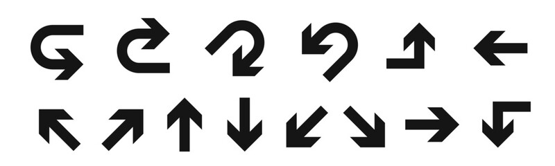 Wall Mural - vector arrow collection. arrow icon. arrow cursor set. arrow icon set. arrow collection.