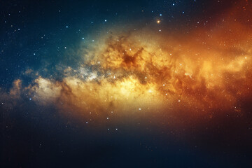 Wall Mural - A mesmerizing panorama of the Milky Way galaxy unfolding above a serene desert mountain range at night.