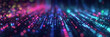 © Planetz - blur binary data background. Concept for big data, deep machine learning, artificial intelligence. blue data tranfer business technology background. virtualization, futuristic,banner