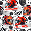 Fast racing pattern seamless colorful