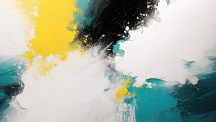  White Teal yellow black grey, grainy noise grungy a rough abstract background