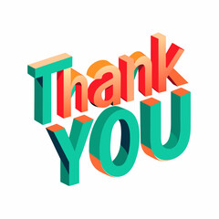 Wall Mural - Thank You text vector (56)