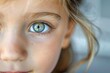Close-Up of Child's Eye in Vision Surgery Innovation