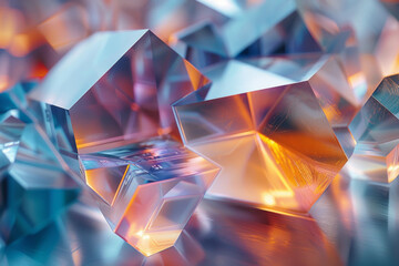 Poster - A photograph of laboratory-grown silicon crystals used in semiconductor manufacturing, showcasing pr