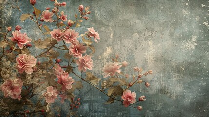 Wall Mural - vintage flower background