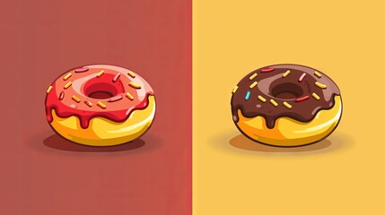 Business concept donut logo design