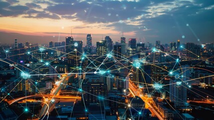 Leinwandbilder - He has experience working with digital transformation change management and Internet of Things (IoT) user interfaces.