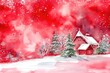 Christmas Spirit: Vibrant Red Background