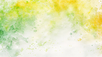 Soft Pastel Watercolor Splash, Abstract Green & Yellow Texture