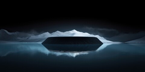 Wall Mural - Amidst the icy expanse of Antarctica, glaciers carve through the landscape, a testament to the enduring power of nature.