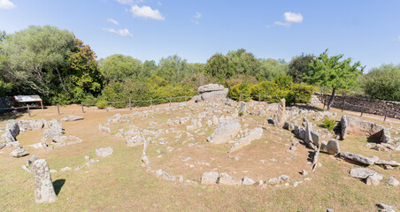 Neolithic necropolis of Li Muri Arzachena - the oldest site in the archaeological of  Sardinia