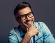 © OceanProd - man portrait middle aged guy with trendy eyeglasses fashion unshaved middle-age