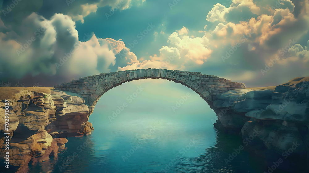 Bridge spanning across a divide, Problem and solution concept, the role ...