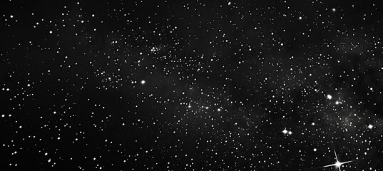 Wall Mural - night starry skies with blinking stars. on black sky