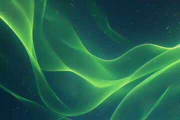 Wall Mural - abstract green curve design , website template