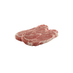 Wall Mural - Fresh beef, pork, steak cut out isolated transparent background