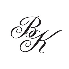 Sticker - BK initial monogram logo