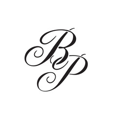 Wall Mural - BP initial monogram logo