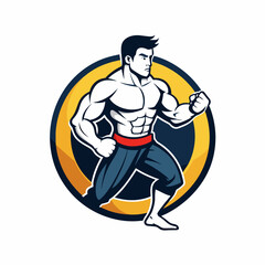 logo--kickboxer-in-pants-kickboxing-federation--si