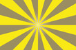 Sunburst vector with yellow rays and brown radial gradient background. Rays and gradient can be edited.