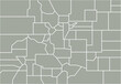 outline drawing of colorado state map.