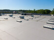 © Mathew - Drone Images of TPO Flat Commercial Roof With Metal Panels: New & Existing Construction