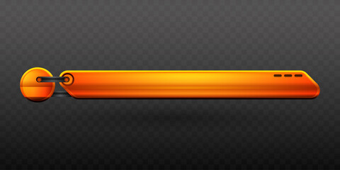Wall Mural - orange colored modern lower third title banner for video broadcast presentation