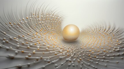A fantastic pattern and texture in white and yellow