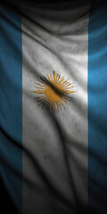 Wall Mural - The flag of the national flag of Argentina. illustrating the celebration of Argentina's Independence Day