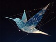 Celestial Origami Bird Unfurling in Cosmic Dance of Nanobot Manipulators