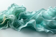 Abstract background of a quiet swirl of seafoam shape and mint green color