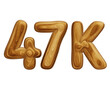 Wooden 47k for followers and subscribers celebration