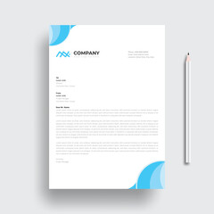 Wall Mural - modern creative & clean business style letterhead bundle of your corporate project design.set to pri