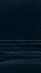 Wall Mural - glitch noise. signal distortion. black blue color dark grain texture dust fuzzy frequency line vhs d