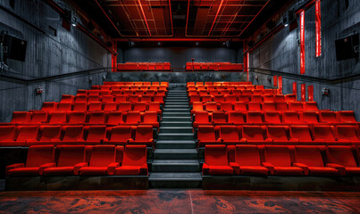 Wall Mural - Theatre interior seating