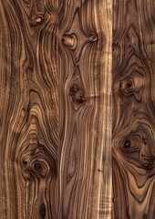 Canvas Print - Photorealistic texture of walnut wood 