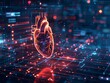 The integration of AI in cardiac monitoring systems analyzes heartbeats to predict potential heart failures before they occur, advancing preventative healthcare, science concept