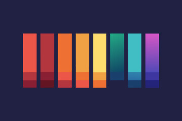 Leinwandbilder - Subtle gradients and shades