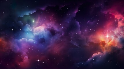 Wall Mural - a visually stunning depiction of interstellar cloud formations, illustrating the dynamic and colorfu