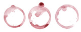 Wine glass mark isolated on white background. Hand drawn illustration.