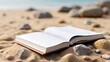 book on sand