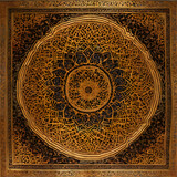 Fototapeta  -   Background with seamless pattern in islamic art style. AI generated image